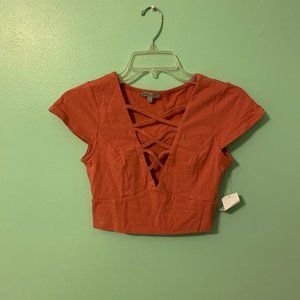 Orange Crop Top